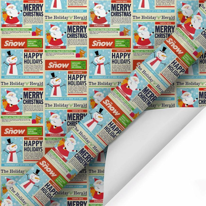 10′ Rolls |  30" X 10′ Holiday Wrapping Paper | Holiday News Papers 10' Rolls 10' Rolls