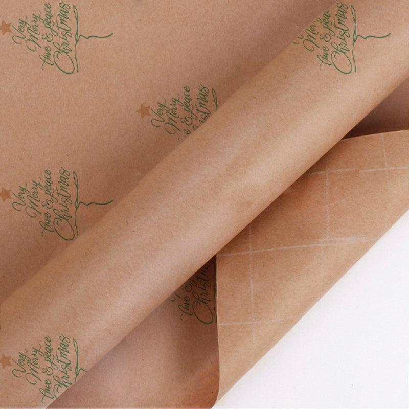 10′ Rolls |  30" X 10′ Kraft Wrapping Paper | Tree Natural/Green 10' Rolls 10' Rolls