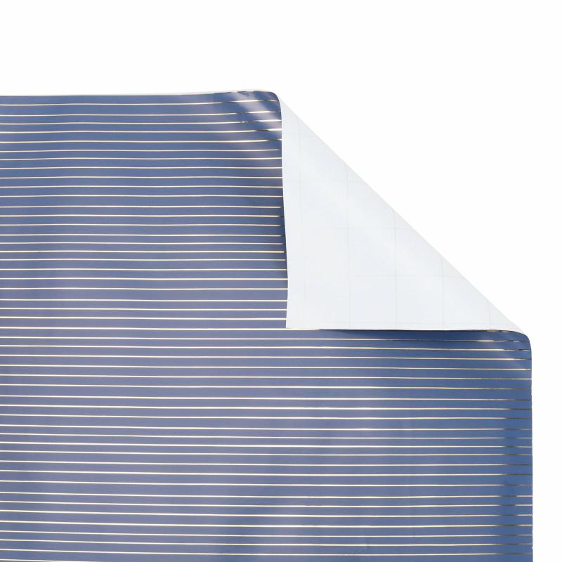 10′ Rolls |  30" X 10′ Wrapping Paper | Foil Stripe Navy/Gold 10' Rolls 10' Rolls