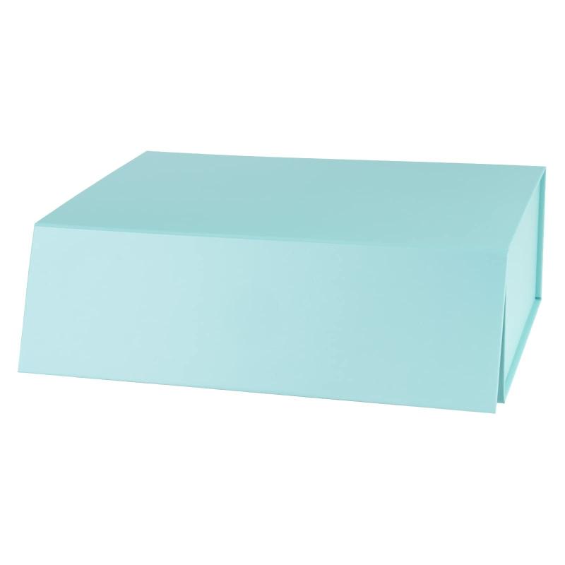 Everyday |  14" X 9" X 4.3" Collapsable Gift Box W/ Magnetic Square Flap Lid | Mint Everyday Everyday