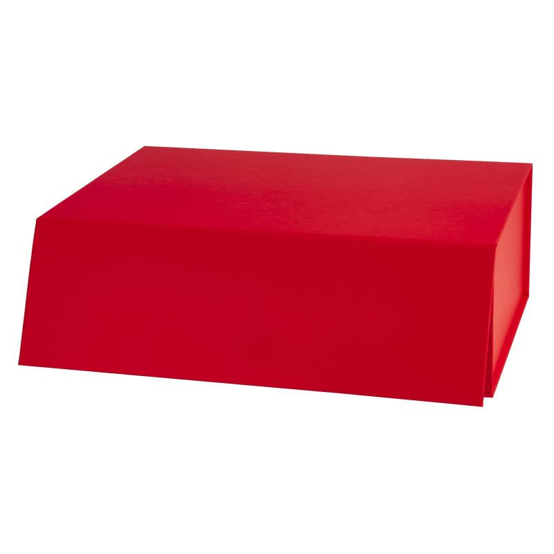 Everyday |  14" X 9" X 4.3" Collapsable Gift Box W/ Magnetic Square Flap Lid | Red Everyday Everyday