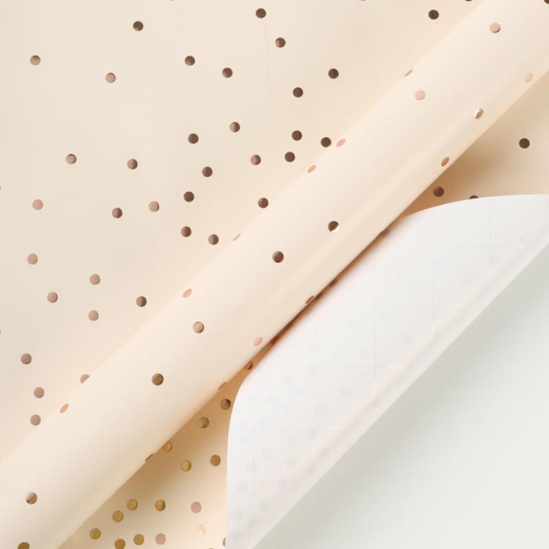 Everyday |  30" X 10′ Wrapping Paper | Rose Gold Metallic Small Dot 10' Rolls 10' Rolls