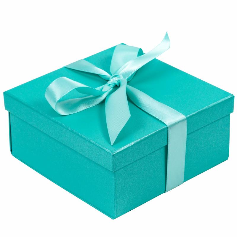 Everyday |  5" X 5" X 2.4" Gift Box W/ Satin Ribbon | Tiffany Everyday Everyday