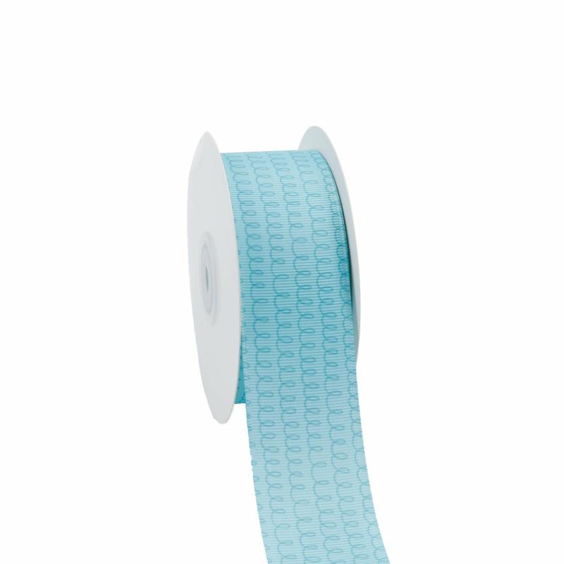 Grosgrain |  1 1/2" Printed Grosgrain Ribbon | Ice Swirl | 100 Yard Roll Grosgrain Grosgrain