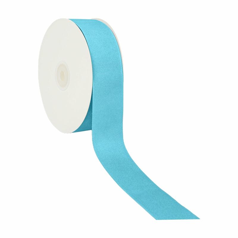 Grosgrain |  1 1/2" Textured Grosgrain Ribbon | Turquoise | 50 Yard Roll Grosgrain Grosgrain