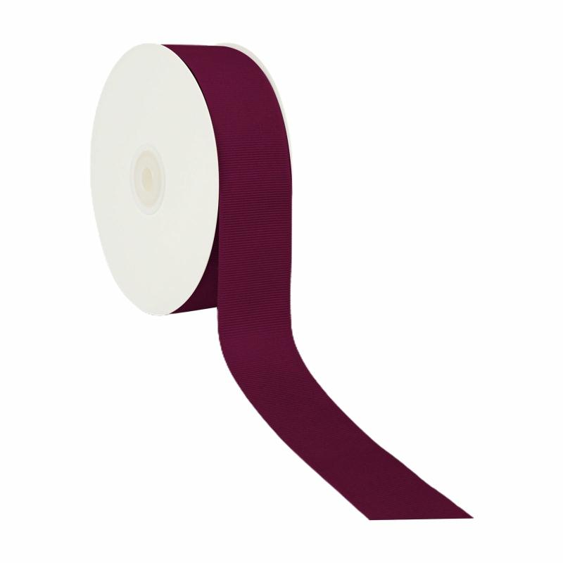 Grosgrain |  1 1/2" Textured Grosgrain Ribbon | Wine | 50 Yard Roll Grosgrain Grosgrain