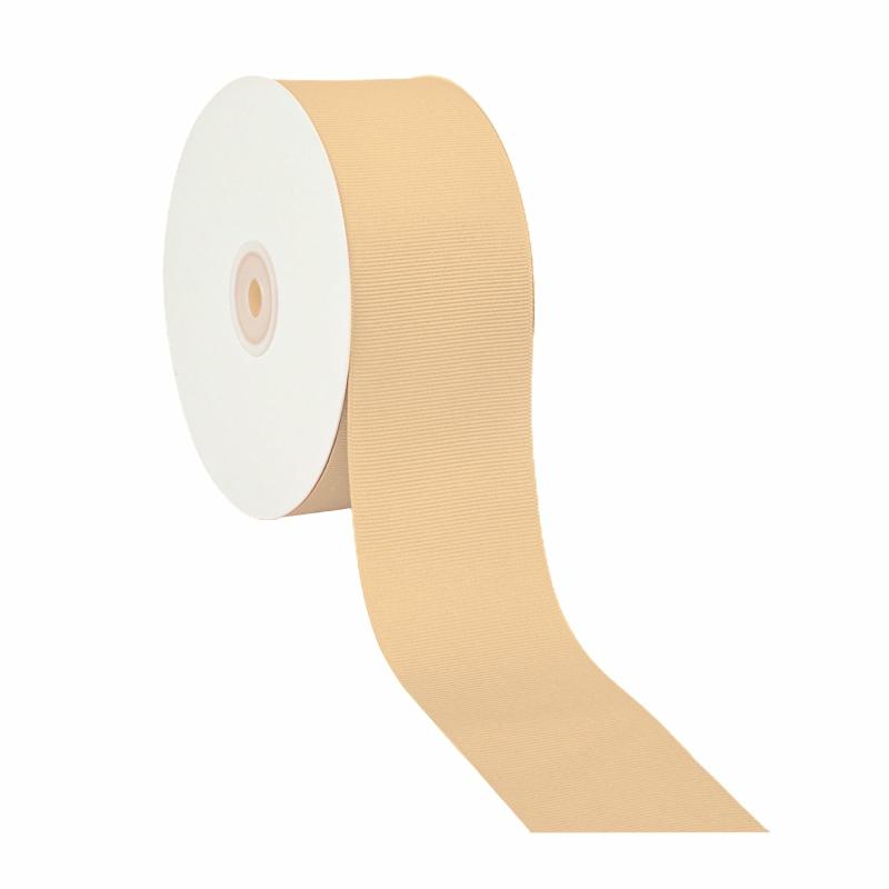 Grosgrain |  2 1/4" Textured Grosgrain Ribbon | Old Gold | 50 Yard Roll Grosgrain Grosgrain