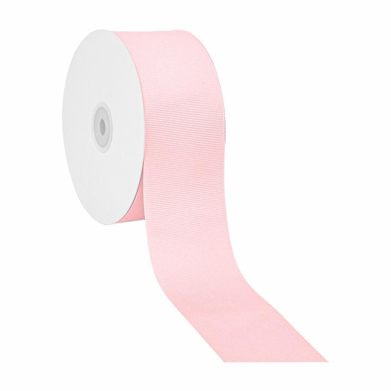 Grosgrain |  2 1/4" Textured Grosgrain Ribbon | Pearl Pink | 50 Yard Roll Grosgrain Grosgrain