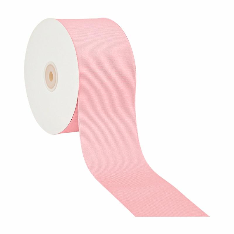 Grosgrain |  3" Textured Grosgrain Ribbon | Pink | 50 Yard Roll Grosgrain Grosgrain