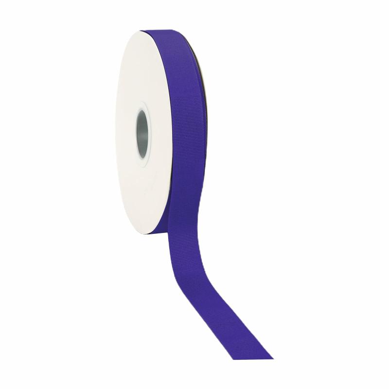 Grosgrain |  7/8" Textured Grosgrain Ribbon | Regal Purple | 100 Yard Roll Grosgrain Grosgrain