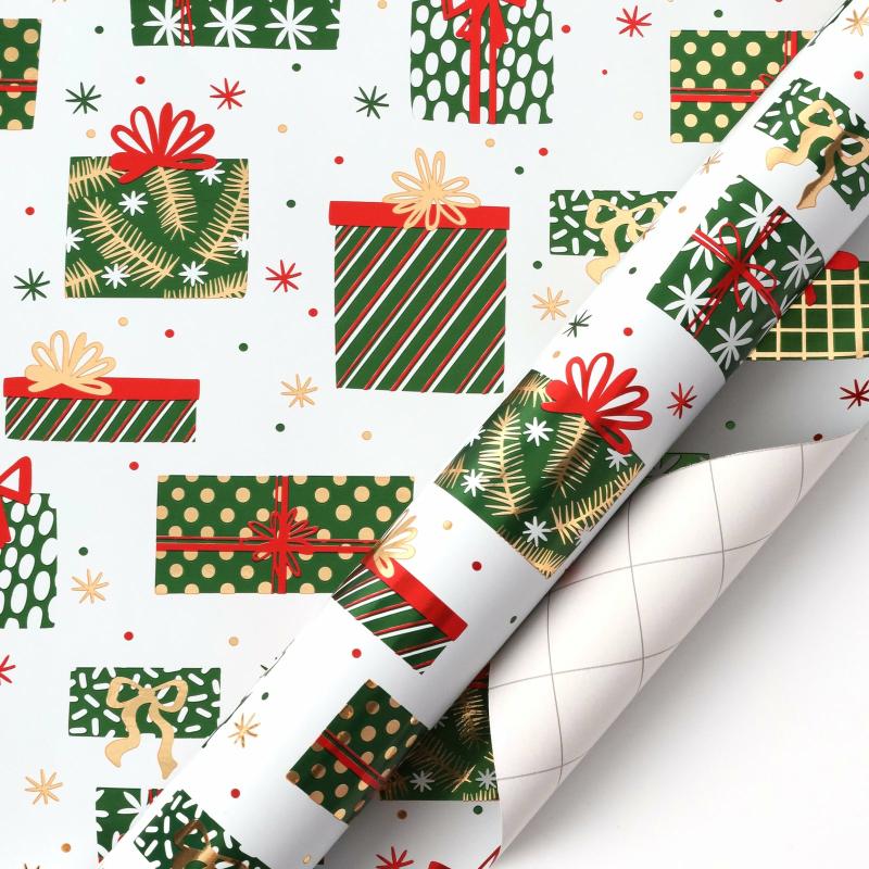 Holiday |  30" X 10′ Holiday Wrapping Paper | Christmas Presents 10' Rolls 10' Rolls