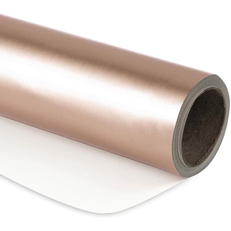 Holiday |  30" X 10′ Wrapping Paper | Matte Rose Gold 10' Rolls 10' Rolls