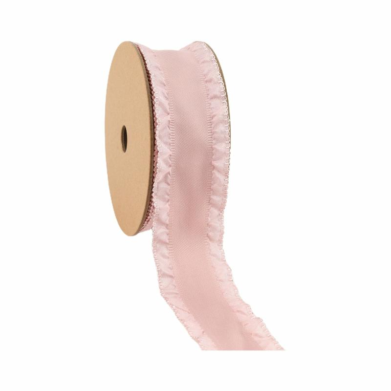 Novelty |  1 1/2" Ruffle Ribbon | Pink | 20 Yard Roll Novelty Novelty