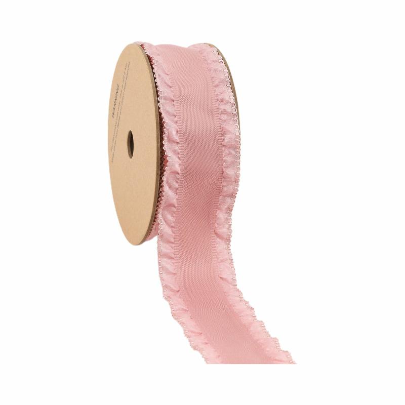 Novelty |  1 1/2" Ruffle Ribbon | Rose | 20 Yard Roll Novelty Novelty