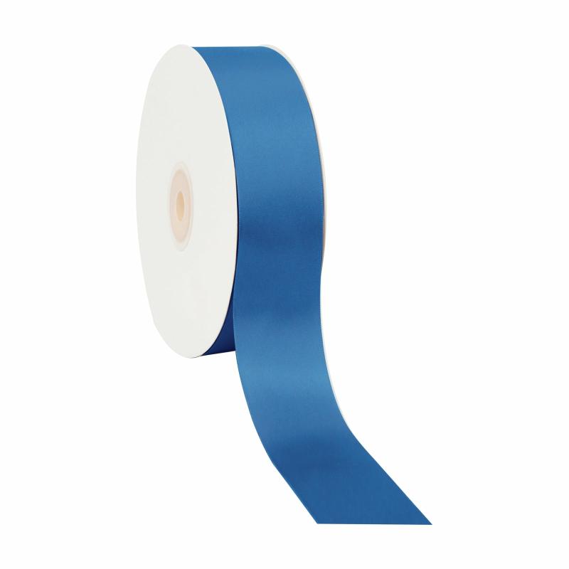 Satin |  1 1/2" Single Face Satin Ribbon | Royal | 50 Yard Roll Ribbon Satin