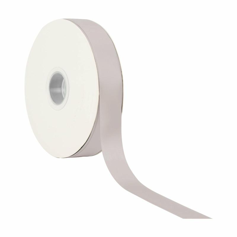 Satin |  1" Double Face Satin Ribbon | Silver | 25 Yard Roll Ribbon Satin