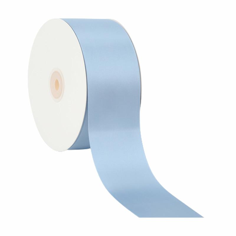 Satin |  2 1/4" Double Face Satin Ribbon | French Blue | 50 Yard Roll Ribbon Satin