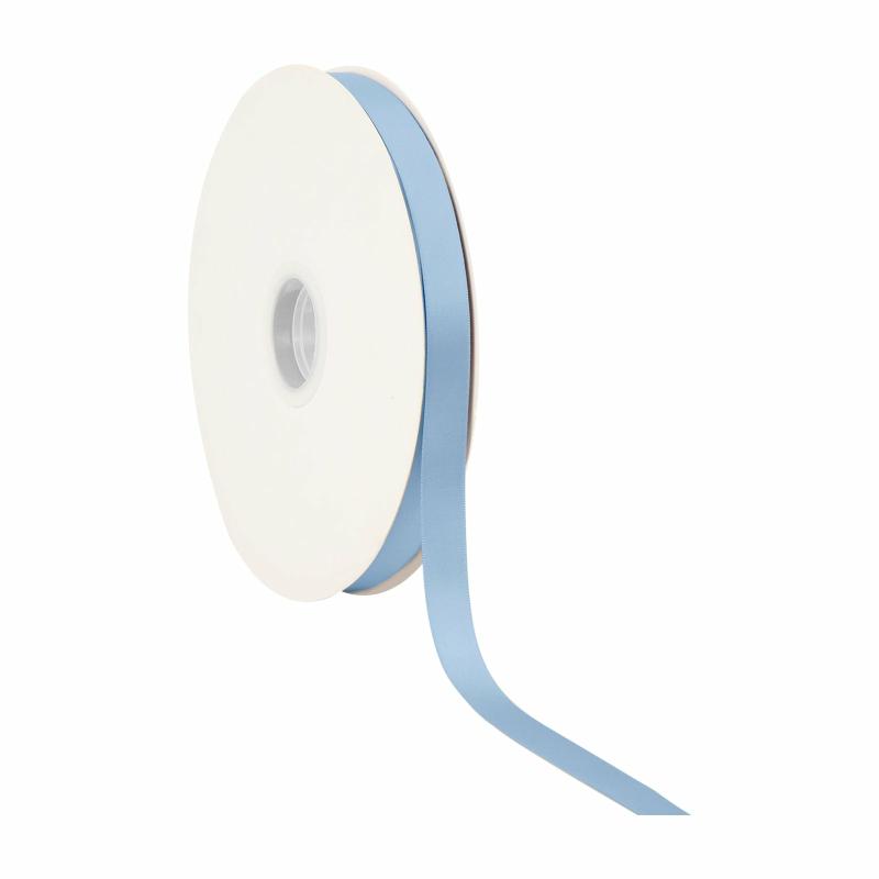 Satin |  5/8" Double Face Satin Ribbon | French Blue | 100 Yard Roll Ribbon Satin