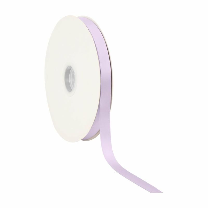 Satin |  5/8" Double Face Satin Ribbon | Lt Orchid | 100 Yard Roll Ribbon Satin