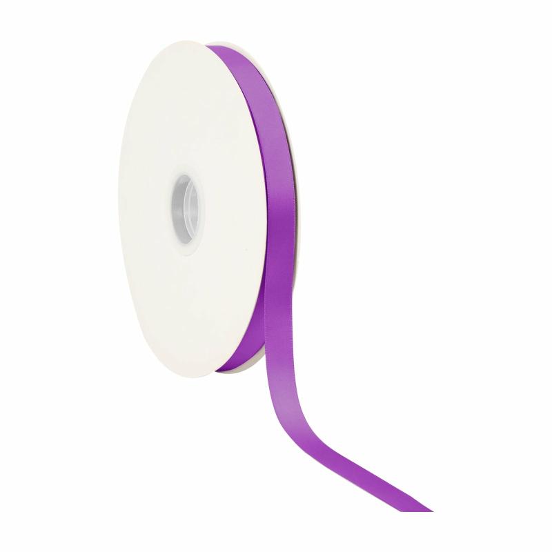 Satin |  5/8" Double Face Satin Ribbon | Purple | 100 Yard Roll Ribbon Satin