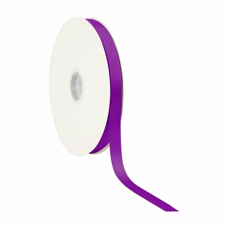 Satin |  5/8" Single Face Satin Ribbon | Plum | 100 Yard Roll Ribbon Satin