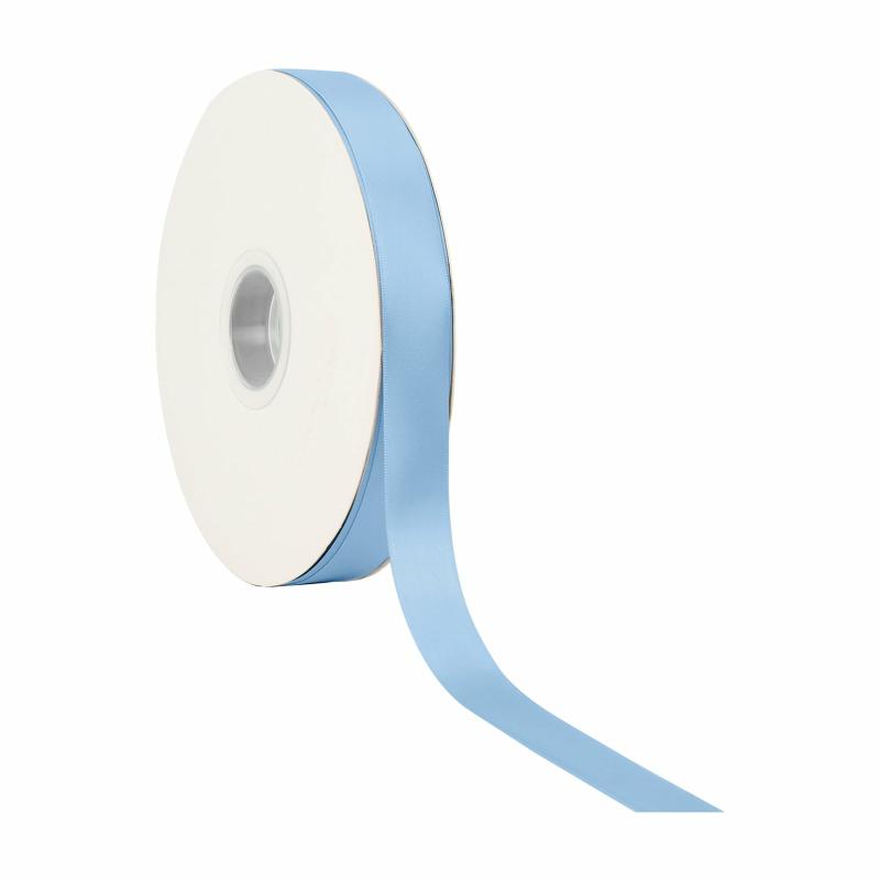 Satin |  7/8" Double Face Satin Ribbon | French Blue | 100 Yard Roll Ribbon Satin