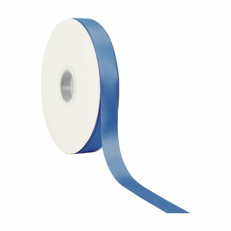 Satin |  7/8" Double Face Satin Ribbon | Royal | 100 Yard Roll Ribbon Satin