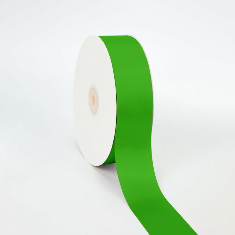 Satin |  1 1/2" Double Face Satin Ribbon | Emerald | 50 Yard Roll Ribbon Satin