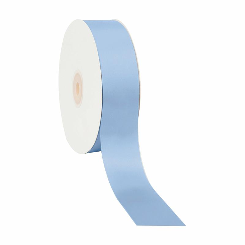 Satin |  1 1/2" Single Face Satin Ribbon | French Blue | 50 Yard Roll Ribbon Satin