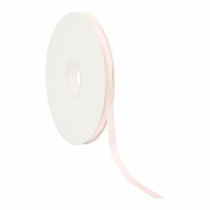 Satin |  3/8" Double Face Satin Ribbon | Pearl Pink | 100 Yard Roll Ribbon Satin