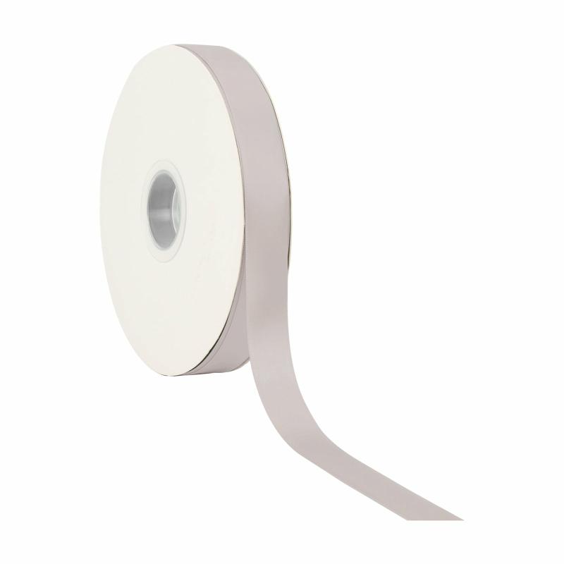 Satin |  7/8" Double Face Satin Ribbon | Silver |100 Yard Roll Ribbon Satin